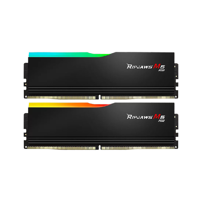 Ram Desktop Gskill RIPJAWS M5 RGB BLACK (F5-6000J3648D16GX2-RM5RK) 32GB (2x16GB) DDR5 6000MHz